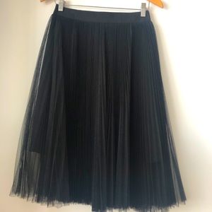 Ted Baker black mid length skirt - size 2